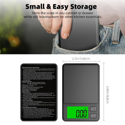 Zilla Mini Size Precision Digital Scale (0.01g-1kg)