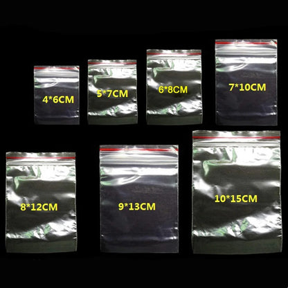 Clear Ziplock Resealable  Food Grade Bags (100pcs Bundle)