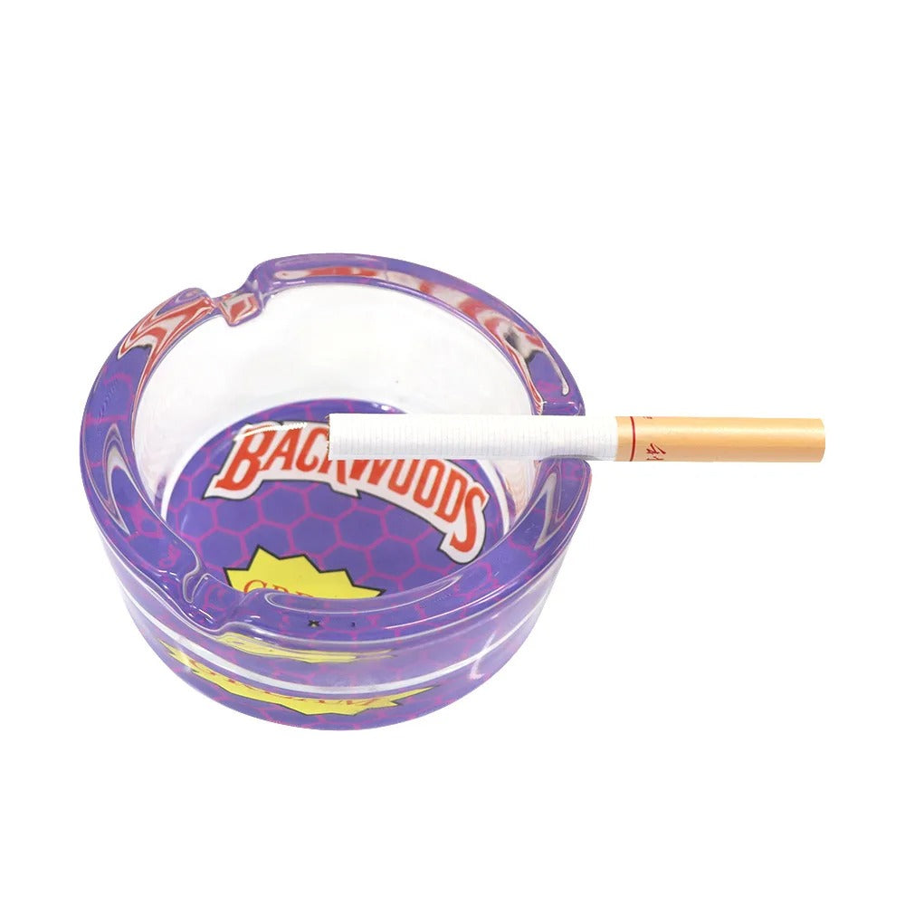 Backwoods 66mm Round Glass Ashtrays