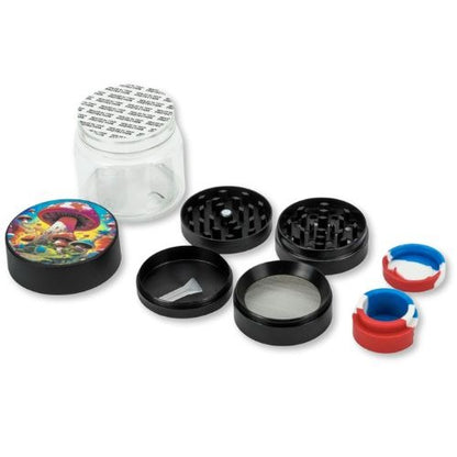 Mushroom Glass Ice Multi-Accessory Bong Set