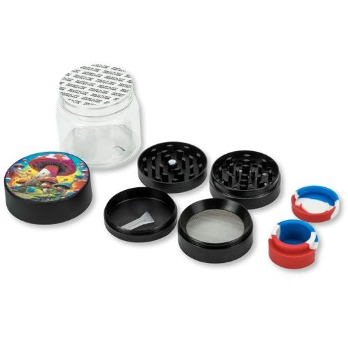 Mushroom Glass Ice Multi-Accessory Bong Set
