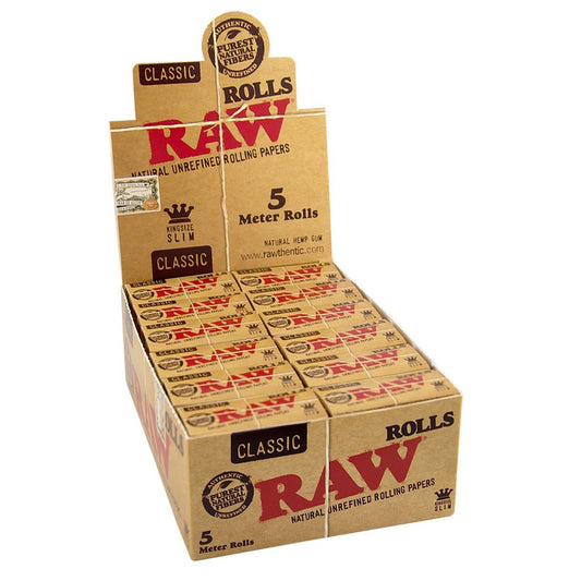 RAW Classic Rolls Slim 5m length Unbleached