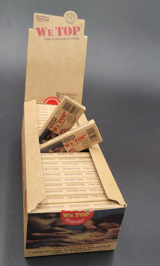 Wetop Brown Regular Size 100 Leaves Rolling Papers Stock - Bittchaser Smoke Shop