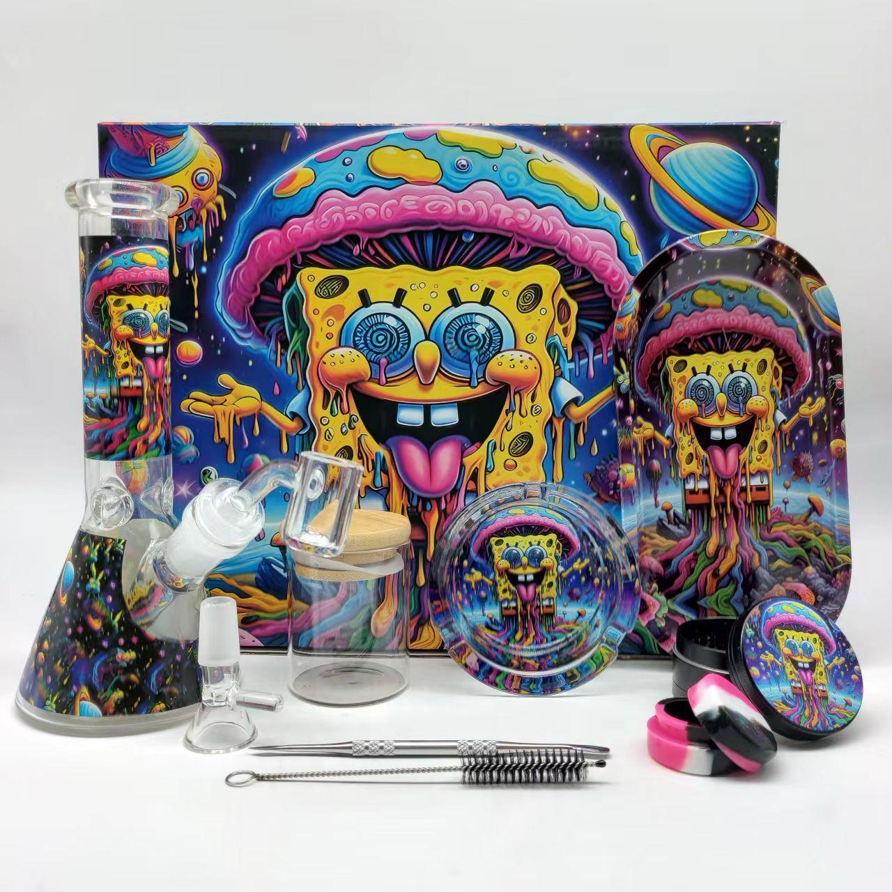 SpongeBob Glass Ice Multi-Accessory Bong Set
