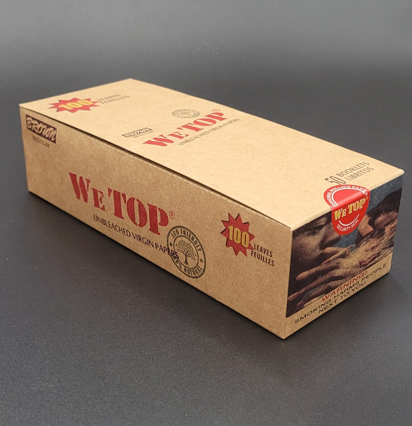 Wetop Brown Regular Size 100 Leaves Rolling Papers Stock - Bittchaser Smoke Shop