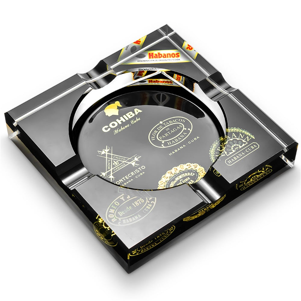 Black Cohiba Cigar Ashtray