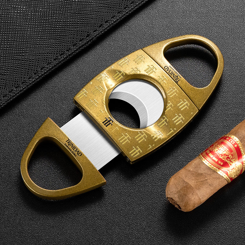 Double Edged V-Shaped Alloy Cigar Cutter - Bittchaser Smoke Shop