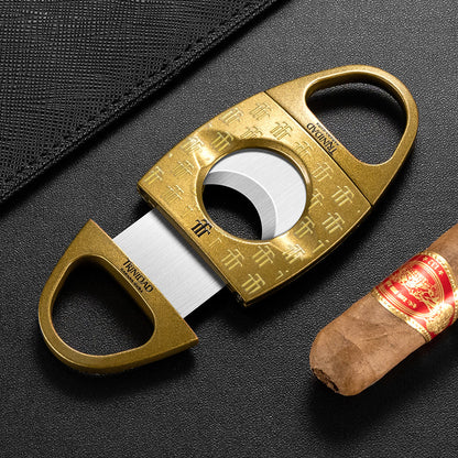 Double Edged V-Shaped Alloy Cigar Cutter - Bittchaser Smoke Shop
