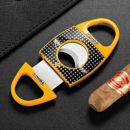 Double Edged V-Shaped Alloy Cigar Cutter - Bittchaser Smoke Shop