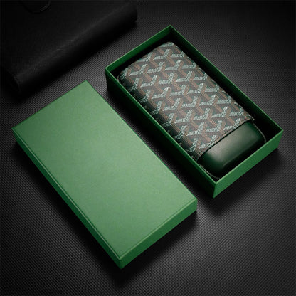 Goyard 3- Cigar Leather Case