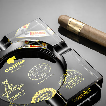 Black Cohiba Cigar Ashtray