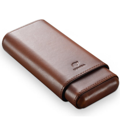 3-Cigar Leather Case
