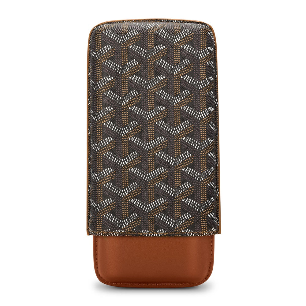 Goyard 3- Cigar Leather Case