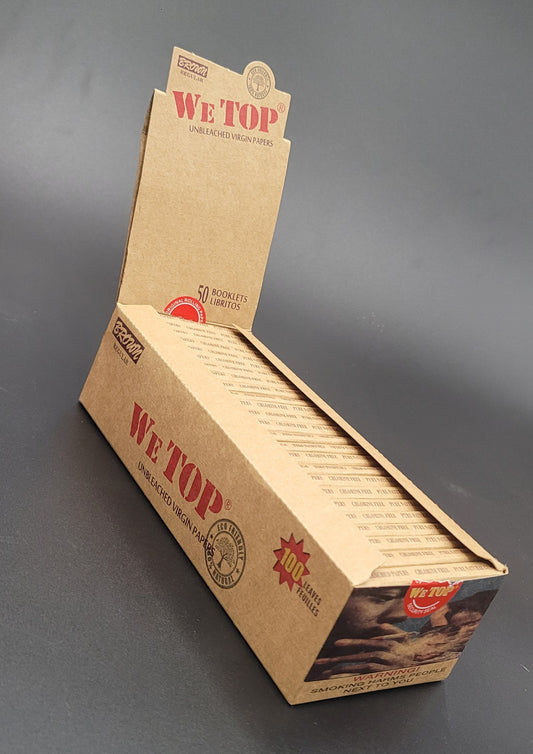 Wetop Brown Regular Size 100 Leaves Rolling Papers Stock - Bittchaser Smoke Shop