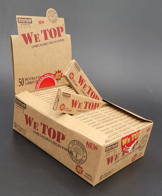Wetop Kingsize Brown  82 Leaves Rolling Papers Stock - Bittchaser Smoke Shop
