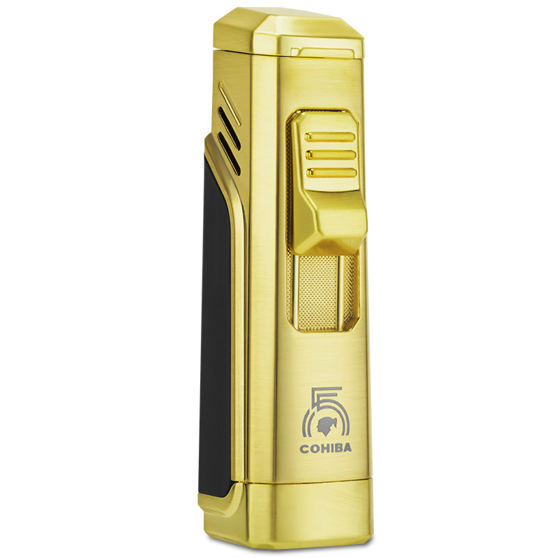 COHIBA Cigar Torch Lighter 4 Torch Jet Flame Refillable