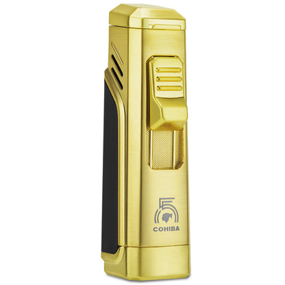COHIBA Cigar Torch Lighter 4 Torch Jet Flame Refillable