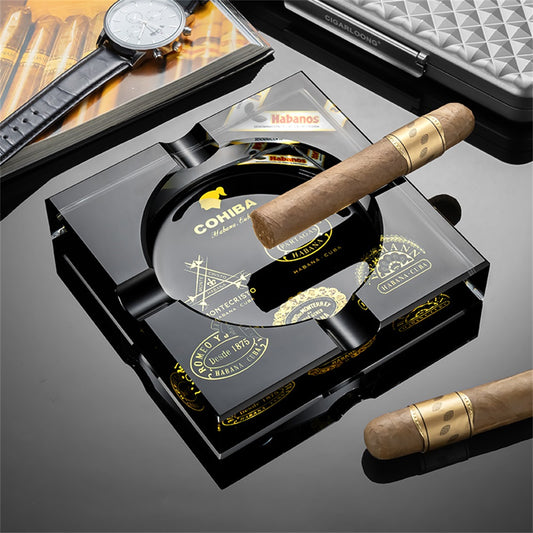 Black Cohiba Cigar Ashtray