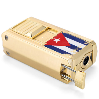 Lubinski Jet Lighter V Cutter With Punch Cigar Needles Picker Multifunctional Cigar Lighter Butane Gas