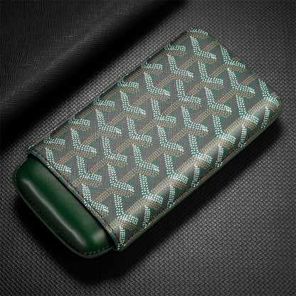 Goyard 3- Cigar Leather Case