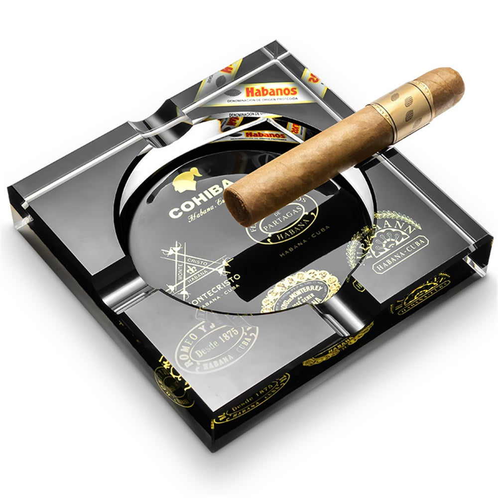 Black Cohiba Cigar Ashtray