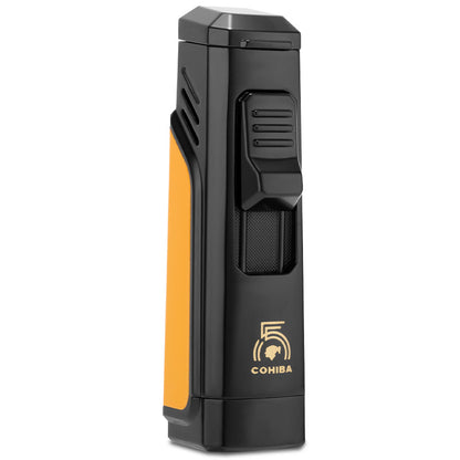 COHIBA Cigar Torch Lighter 4 Torch Jet Flame Refillable