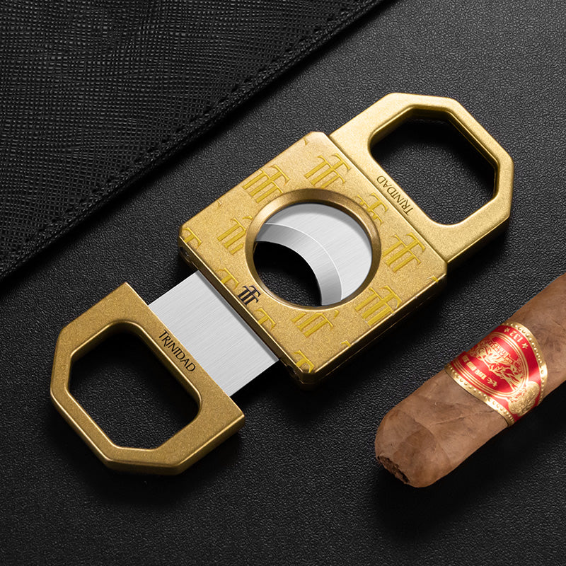 Double Blade Stainless Steel Alloy V-Cutter Cigar Cutter