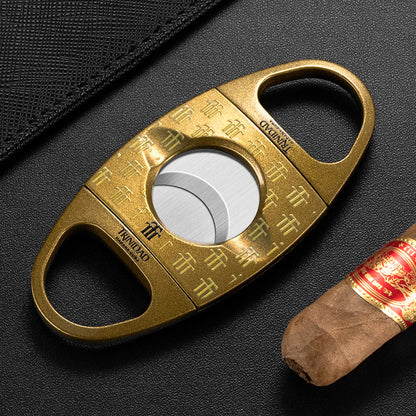 Double Edged V-Shaped Alloy Cigar Cutter - Bittchaser Smoke Shop