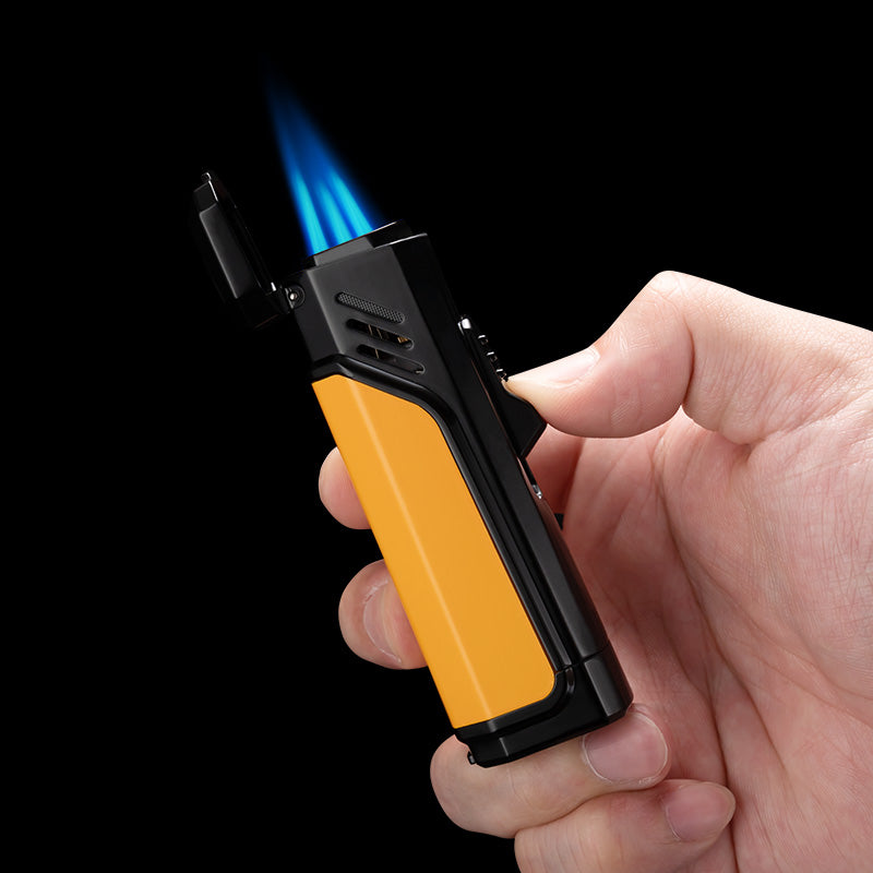 COHIBA Cigar Torch Lighter 4 Torch Jet Flame Refillable