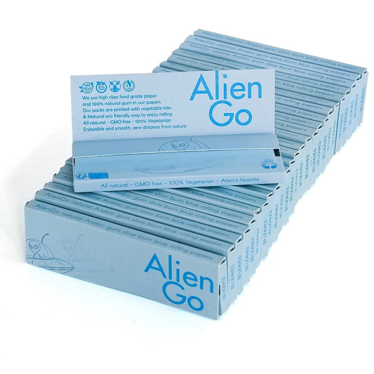 Alien Go 1 1/4 Size Blue Rolling Papers