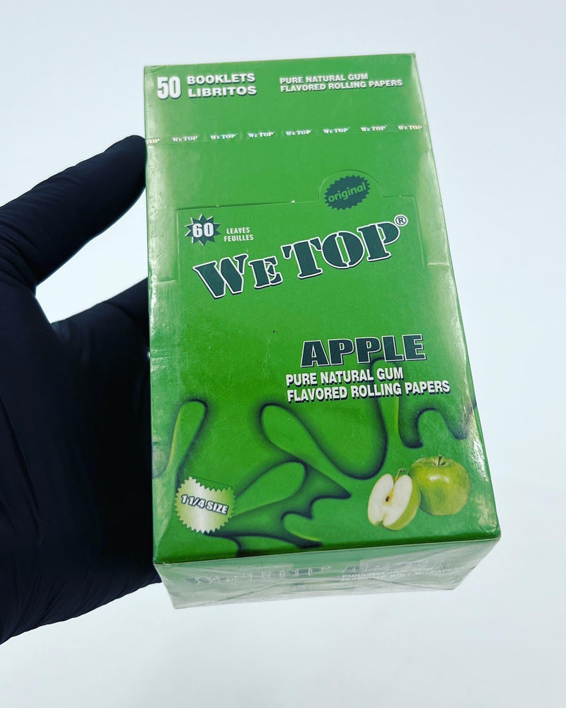 Wetop Green Apple Flavoured Rolling Papers 60 Leaaves (Full Box)