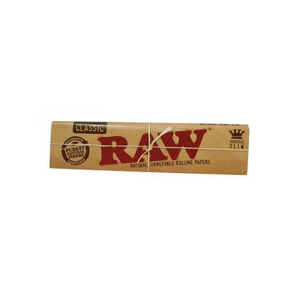 Raw Classic King Size Slim Rolling Paper (Full Box) - Bittchaser Smoke Shop