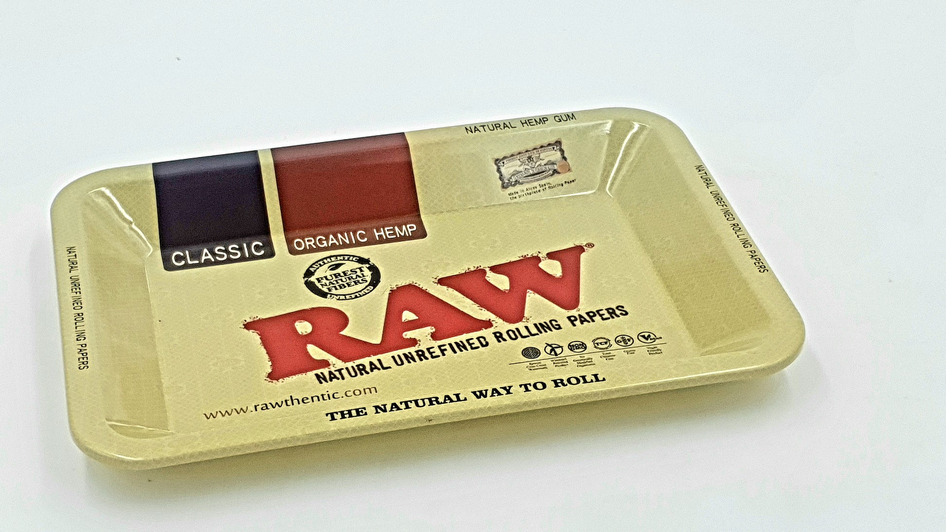Raw Classic Brown Rolling Tray - Large - Bittchaser Smoke Shop