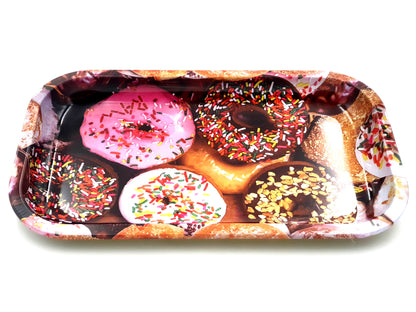 Donut colorful Rolling Tray - Large - Bittchaser Smoke Shop