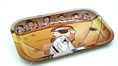 Rick & Morty Classic Design Rolling Tray - Large - Bittchaser Smoke Shop