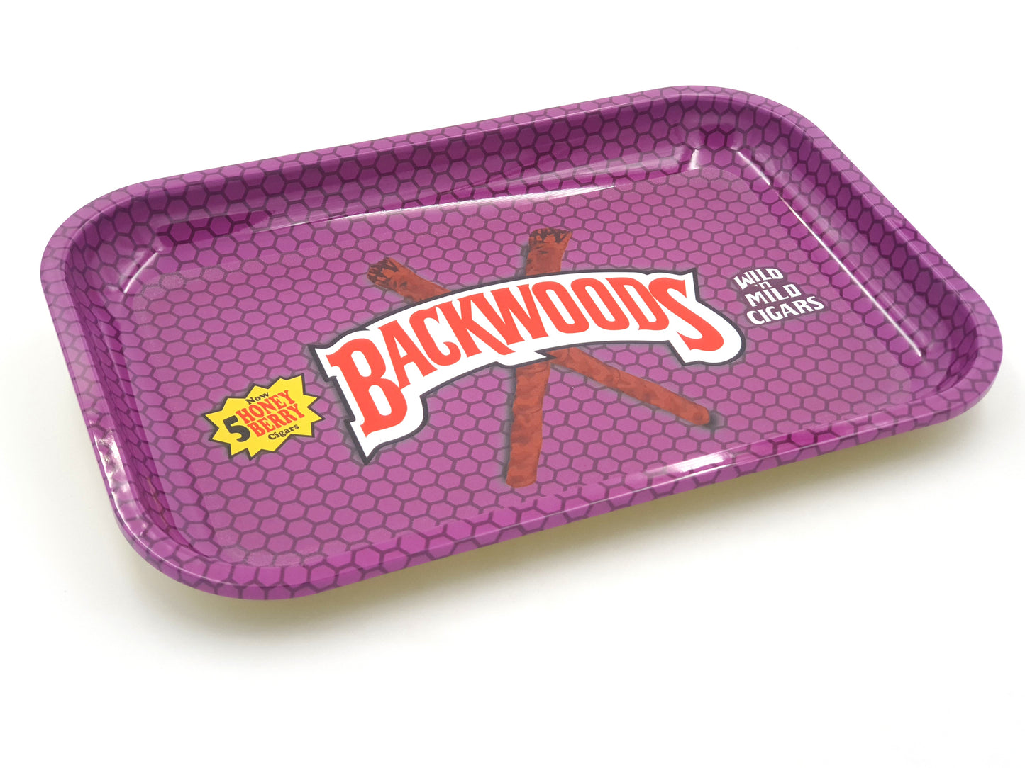 Backwoods Honey Berry Purple Rolling Tray - Large - Bittchaser Smoke Shop
