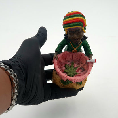 Unique Jamaican Resin Ashtray - Bittchaser Smoke Shop