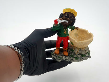 Cool Jamaican Resin Ashtray - Bittchaser Smoke Shop