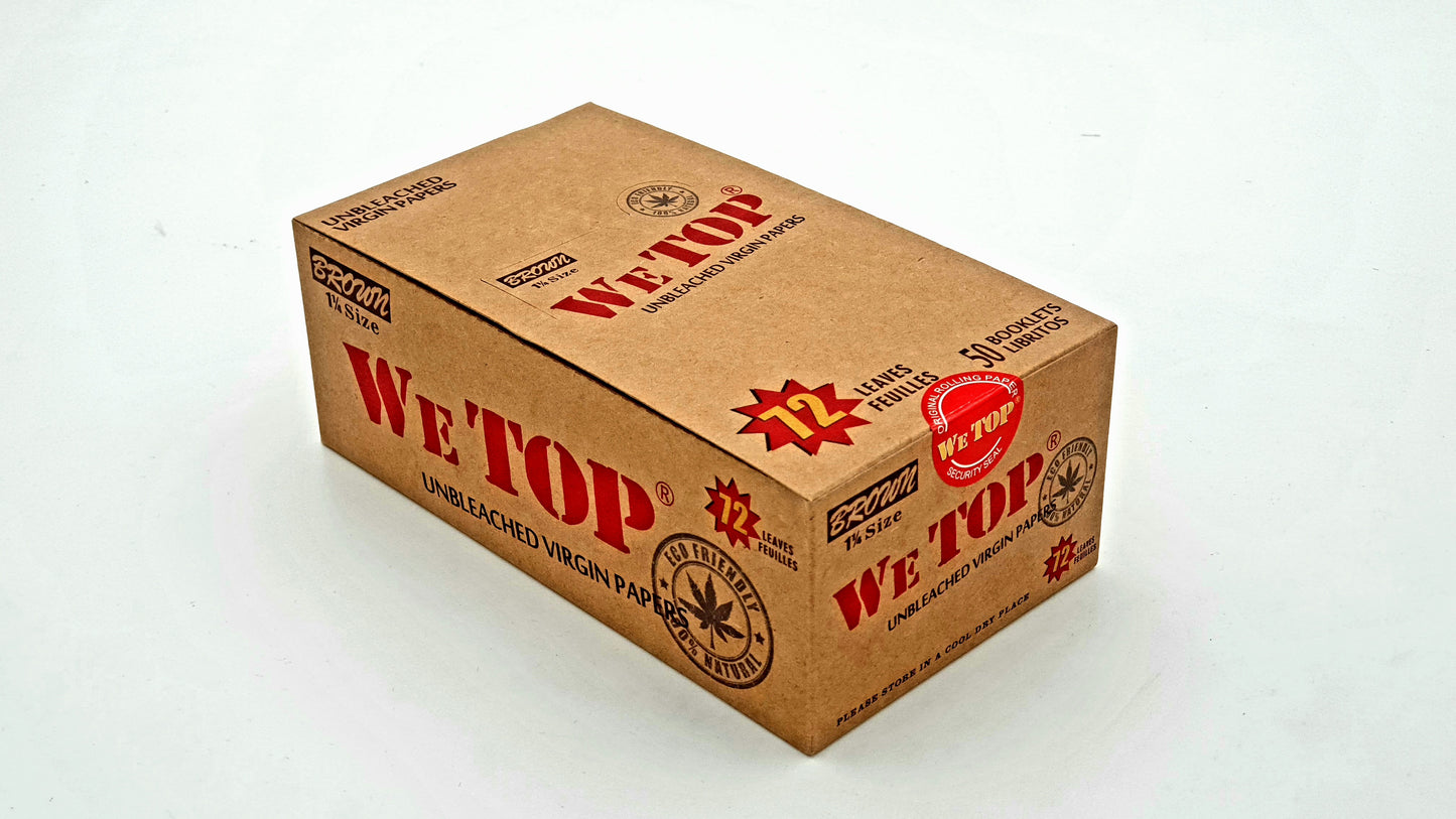 Wetop 1¼ Brown (Full Box) - Bittchaser Smoke Shop
