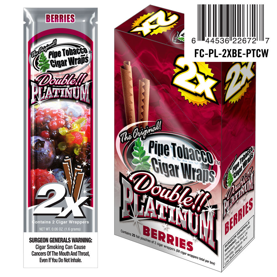 Double Platinum Blunt Wraps Berries - Bittchaser Smoke Shop