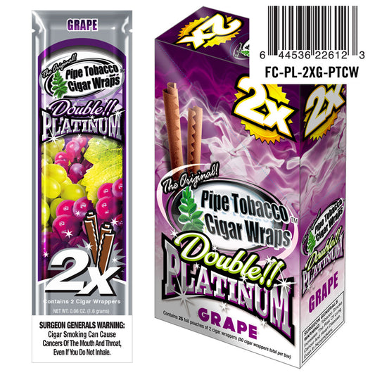 Double Platinum Blunt Wraps Grape - Bittchaser Smoke Shop
