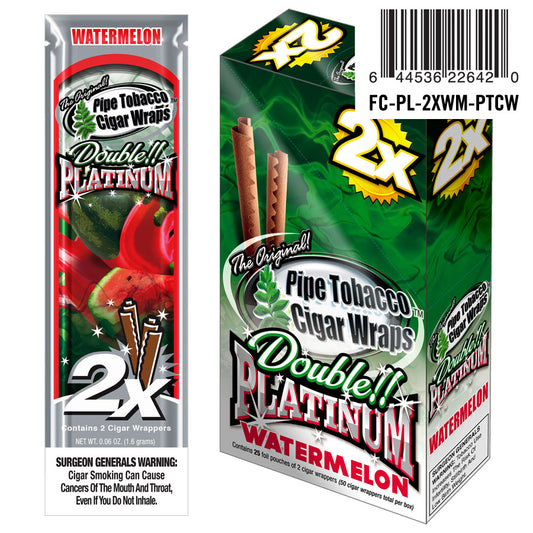Double Platinum Blunt Wraps Watermelon - Bittchaser Smoke Shop