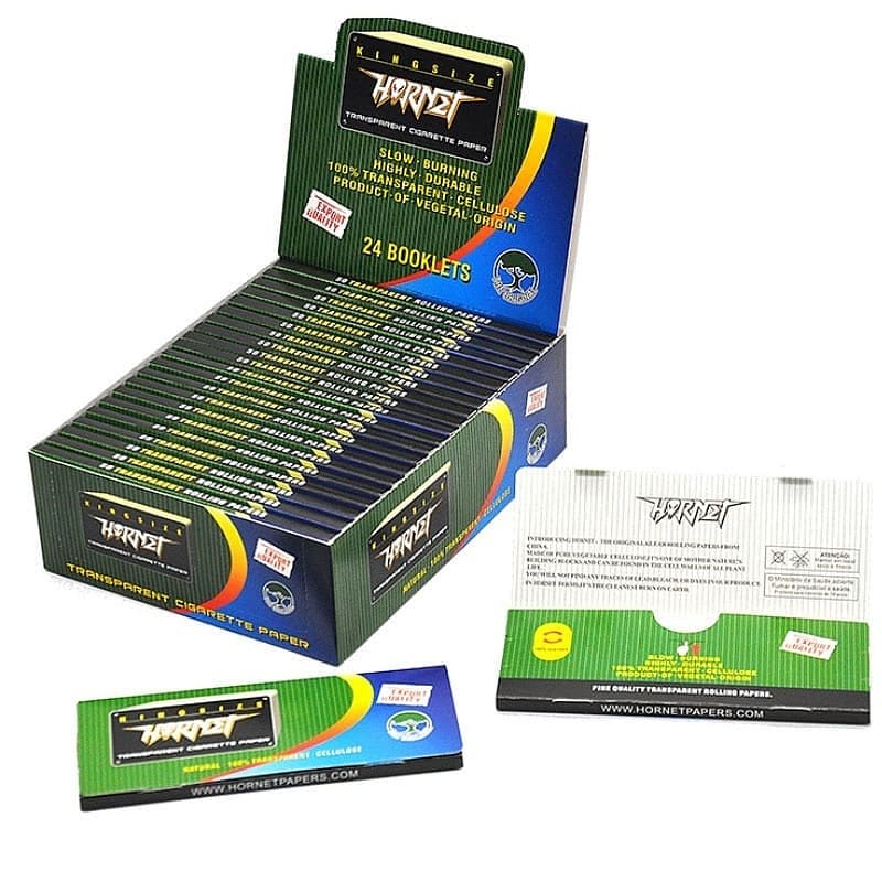 Hornet Transparent Cellulose Rolling Paper Colourless Kingsize (Full Box) - Bittchaser Smoke Shop