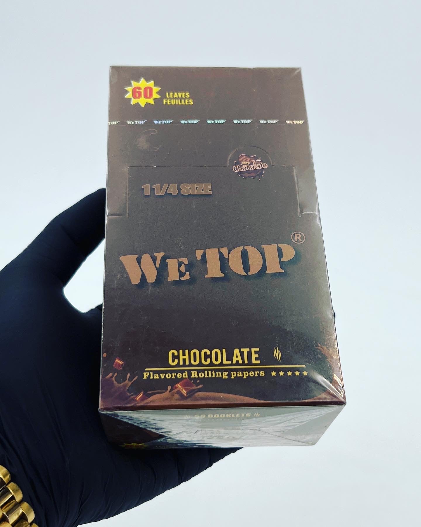 Wetop Chocolate Flavoured Rolling Papers 60 Leaves! (Full Box) - Bittchaser Smoke Shop