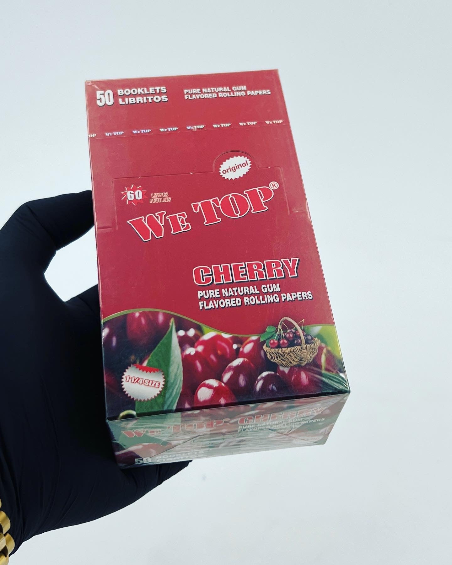 Wetop Cherry Flavoured Rolling Papers 60 Leaves! (Full Box) - Bittchaser Smoke Shop