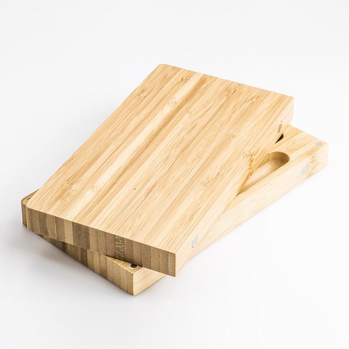 Bamboo Magnetic Rolling Tray - Bittchaser Smoke Shop