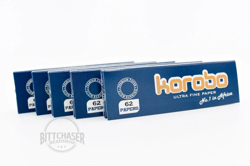 Korobo Blue Rolling Papers Regular Size - (Full box) - Bittchaser Smoke Shop