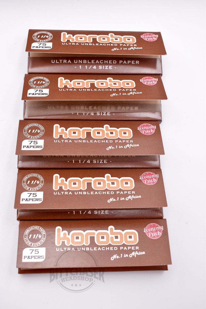 Korobo Brown 1¼ Size  - 90 Leaves (Full Box)