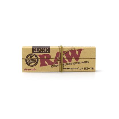 RAW Connoisseur 1 1/4 Medium Size Papers + Tips(Full Box) - Bittchaser Smoke Shop