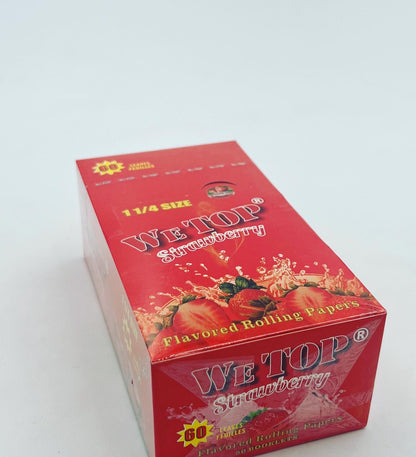 Wetop Strawberry Flavoured Rolling Papers (Full Box) - Bittchaser Smoke Shop